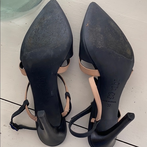 Tibi heel black and tan worn 3 times super cute - Picture 7 of 8